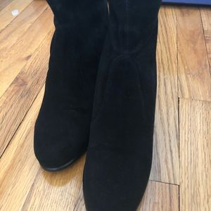 Stuart Weitzman black suede boots